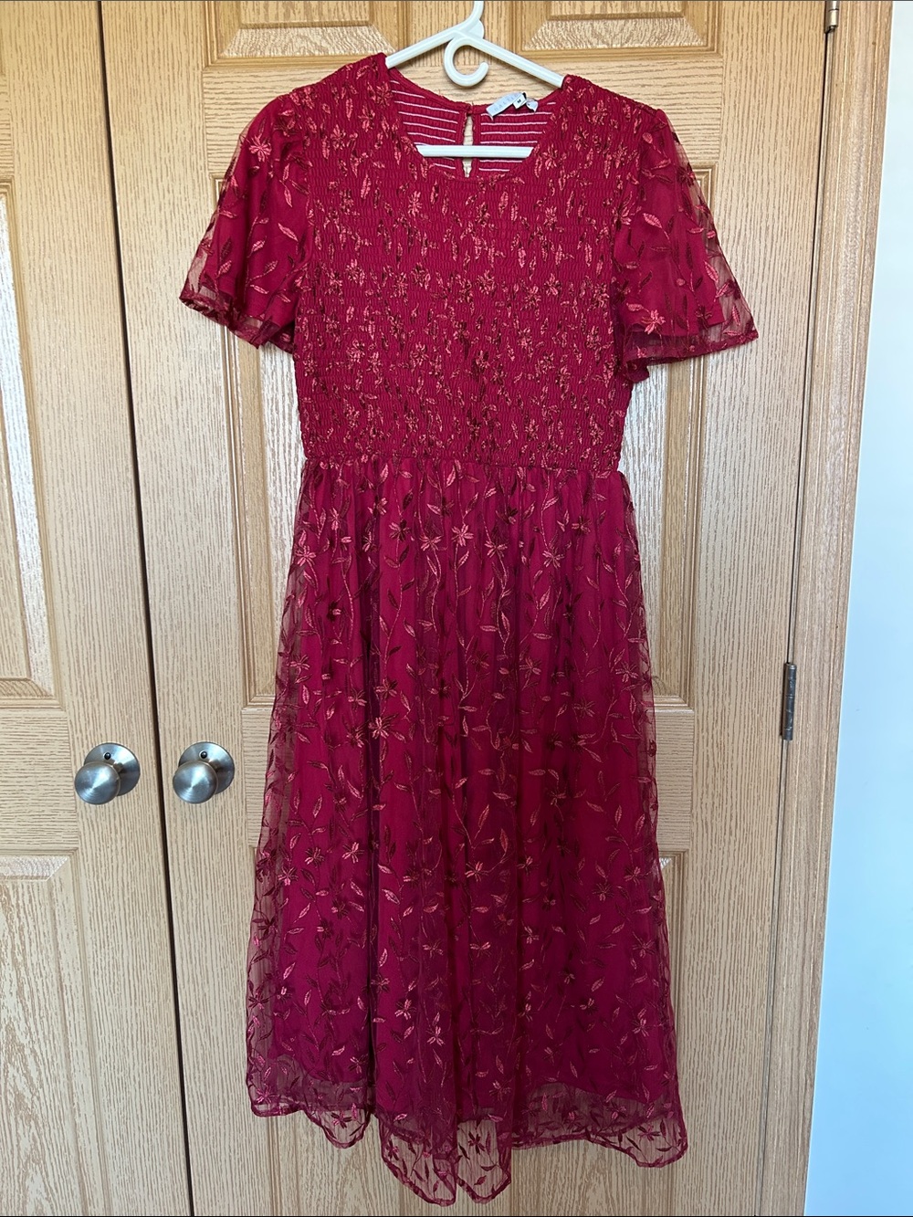 Baltic Born Cara Embroidered Midi Dress